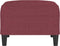 vidaXL - Voetenbank - 70x55x41 - cm - stof - wijnrood