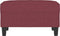 vidaXL - Voetenbank - 70x55x41 - cm - stof - wijnrood