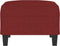 vidaXL - Voetenbank - 70x55x41 - cm - stof - wijnrood