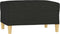 vidaXL - Voetenbank - 70x55x41 - cm - stof - zwart