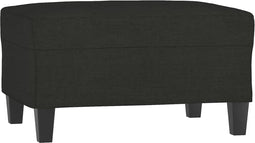 vidaXL - Voetenbank - 70x55x41 - cm - stof - zwart