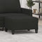 vidaXL - Voetenbank - 70x55x41 - cm - stof - zwart