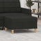 vidaXL - Voetenbank - 70x55x41 - cm - stof - zwart