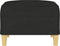 vidaXL - Voetenbank - 70x55x41 - cm - stof - zwart