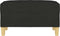 vidaXL - Voetenbank - 70x55x41 - cm - stof - zwart