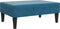 vidaXL - Voetenbank - 77x55x31 - cm - fluweel - blauw