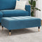 vidaXL - Voetenbank - 77x55x31 - cm - fluweel - blauw