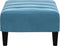 vidaXL - Voetenbank - 77x55x31 - cm - fluweel - blauw