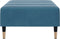 vidaXL - Voetenbank - 77x55x31 - cm - fluweel - blauw