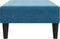 vidaXL - Voetenbank - 77x55x31 - cm - fluweel - blauw