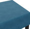 vidaXL - Voetenbank - 77x55x31 - cm - fluweel - blauw