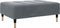 vidaXL - Voetenbank - 77x55x31 - cm - fluweel - donkergrijs