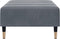 vidaXL - Voetenbank - 77x55x31 - cm - fluweel - donkergrijs