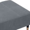 vidaXL - Voetenbank - 77x55x31 - cm - fluweel - donkergrijs