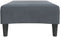 vidaXL - Voetenbank - 77x55x31 - cm - fluweel - donkergrijs