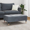 vidaXL - Voetenbank - 77x55x31 - cm - fluweel - donkergrijs