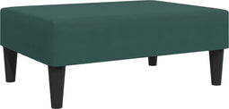 vidaXL - Voetenbank - 77x55x31 - cm - fluweel - donkergroen