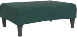 vidaXL - Voetenbank - 77x55x31 - cm - fluweel - donkergroen