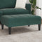 vidaXL - Voetenbank - 77x55x31 - cm - fluweel - donkergroen