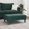 vidaXL - Voetenbank - 77x55x31 - cm - fluweel - donkergroen