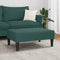 vidaXL - Voetenbank - 77x55x31 - cm - fluweel - donkergroen