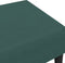 vidaXL - Voetenbank - 77x55x31 - cm - fluweel - donkergroen