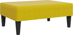 vidaXL - Voetenbank - 77x55x31 - cm - fluweel - geel