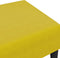 vidaXL - Voetenbank - 77x55x31 - cm - fluweel - geel