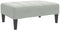 vidaXL - Voetenbank - 77x55x31 - cm - fluweel - lichtgrijs