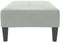 vidaXL - Voetenbank - 77x55x31 - cm - fluweel - lichtgrijs
