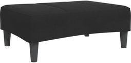 vidaXL - Voetenbank - 77x55x31 - cm - fluweel - zwart