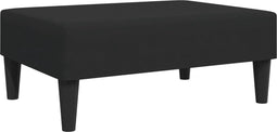 vidaXL - Voetenbank - 77x55x31 - cm - fluweel - zwart