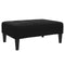 vidaXL - Voetenbank - 77x55x31 - cm - fluweel - zwart
