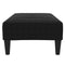 vidaXL - Voetenbank - 77x55x31 - cm - fluweel - zwart