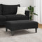vidaXL - Voetenbank - 77x55x31 - cm - fluweel - zwart