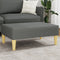 vidaXL - Voetenbank - 77x55x31 - cm - stof - donkergrijs