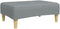 vidaXL - Voetenbank - 77x55x31 - cm - stof - lichtgrijs
