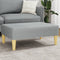 vidaXL - Voetenbank - 77x55x31 - cm - stof - lichtgrijs