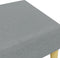 vidaXL - Voetenbank - 77x55x31 - cm - stof - lichtgrijs