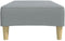 vidaXL - Voetenbank - 77x55x31 - cm - stof - lichtgrijs