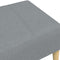 vidaXL - Voetenbank - 77x55x31 - cm - stof - lichtgrijs