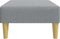 vidaXL - Voetenbank - 77x55x31 - cm - stof - lichtgrijs