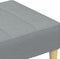 vidaXL - Voetenbank - 77x55x31 - cm - stof - lichtgrijs