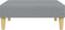 vidaXL - Voetenbank - 77x55x31 - cm - stof - lichtgrijs