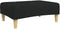 vidaXL - Voetenbank - 77x55x31 - cm - stof - zwart