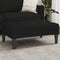 vidaXL - Voetenbank - 77x55x31 - cm - stof - zwart