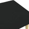 vidaXL - Voetenbank - 77x55x31 - cm - stof - zwart
