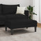vidaXL - Voetenbank - 77x55x31 - cm - stof - zwart