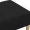vidaXL - Voetenbank - 77x55x31 - cm - stof - zwart