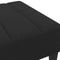 vidaXL - Voetenbank - 77x55x31 - cm - stof - zwart